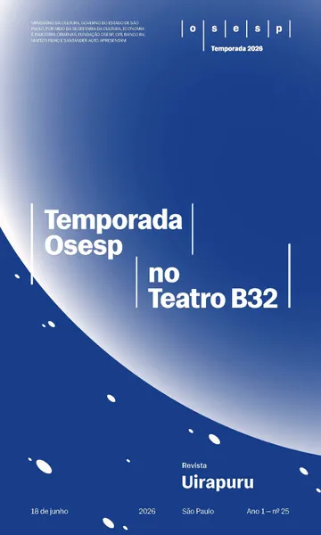 Capa da Revista Uirapuru Ano 1 — nº 25, com elementos gráficos arredondados em tons azul-escuro e branco.