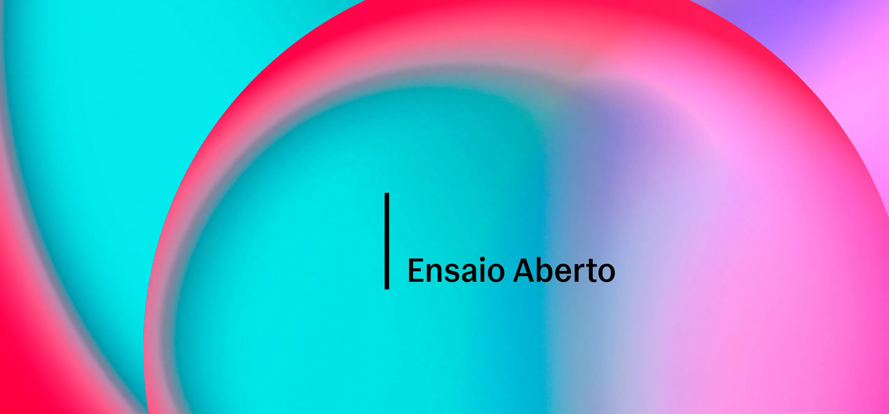 Imagem na identidade da Temporada Osesp 2025, com um efeito de bolha nas cores rosa e azul. No centro, está escrito "Ensaio Aberto".
